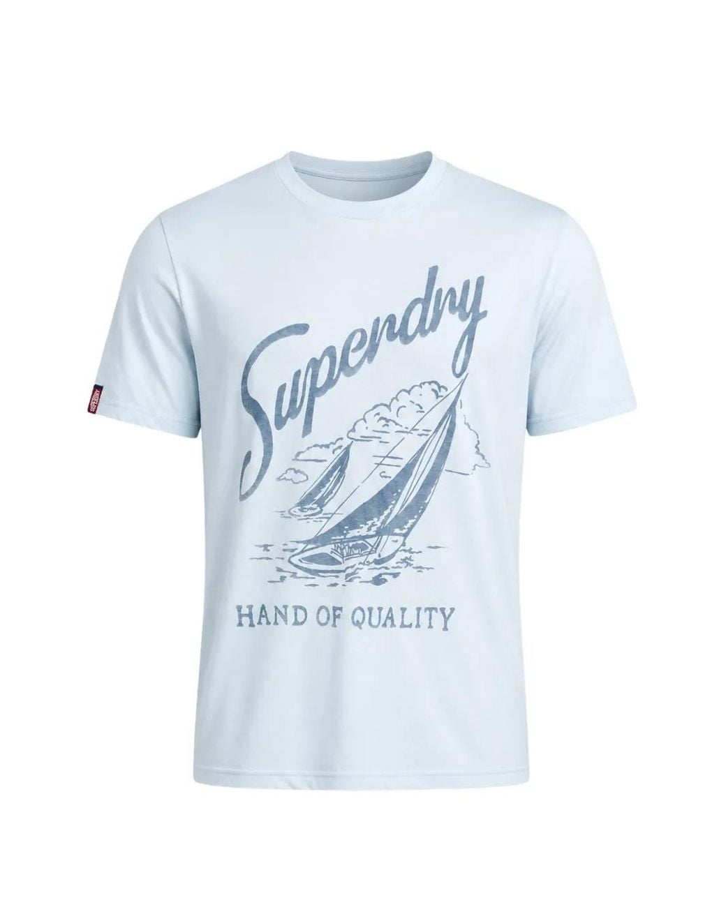 Superdry Blue T-Shirt Lo-Fi Dockside for men