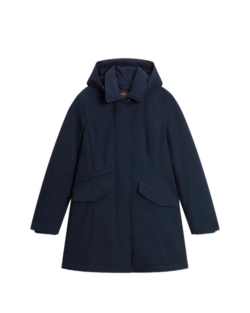 Woolrich Blue Hooded Flap-Pocket Jacket