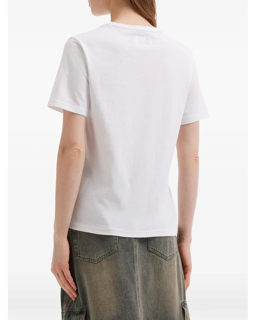 Izzue White Graphic-Print T-Shirt