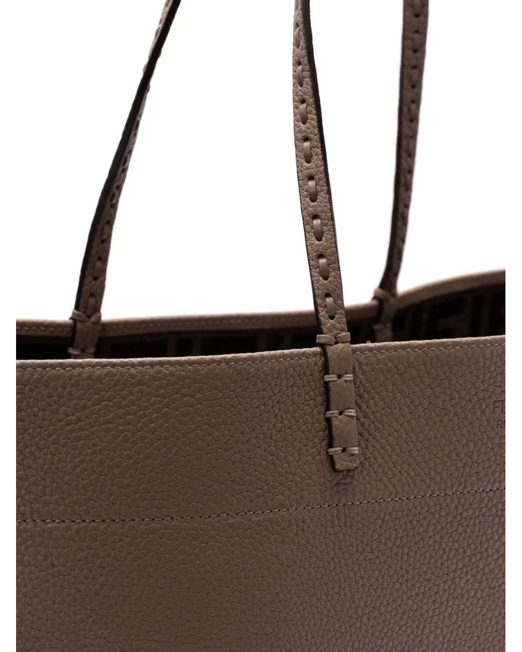 Fendi Brown Medium Roll Tote Handbag
