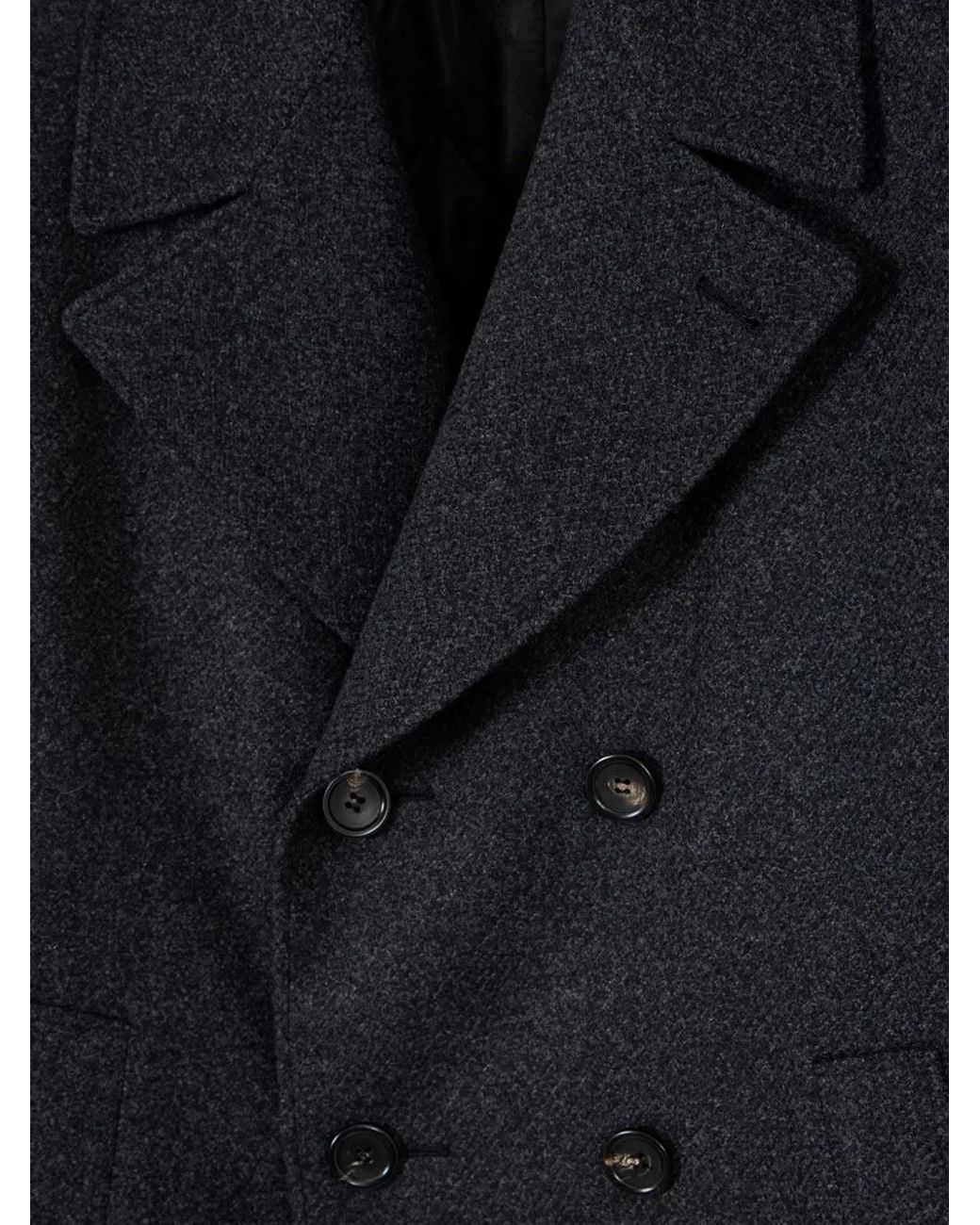 Canali Blue Manteau À Boutonnière Croisée for men
