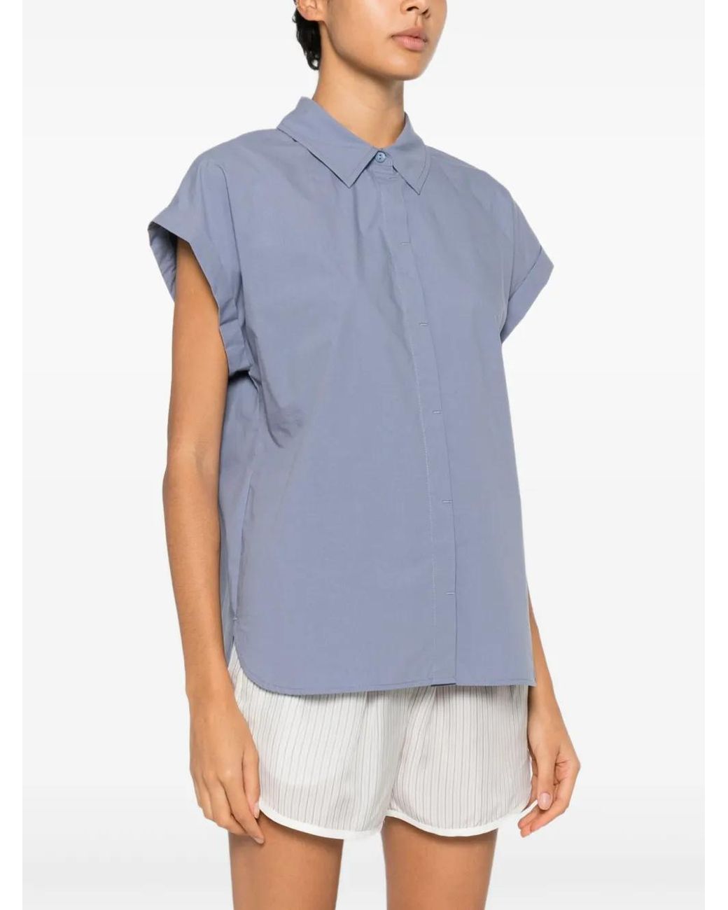 Matteau Blue Sleeveless Top