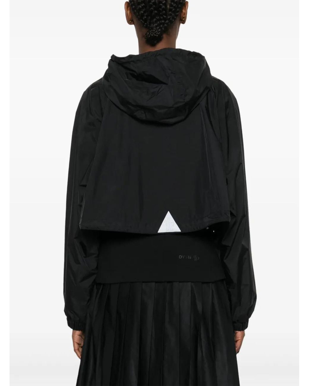 Moncler Black Layered Hooded Jacket