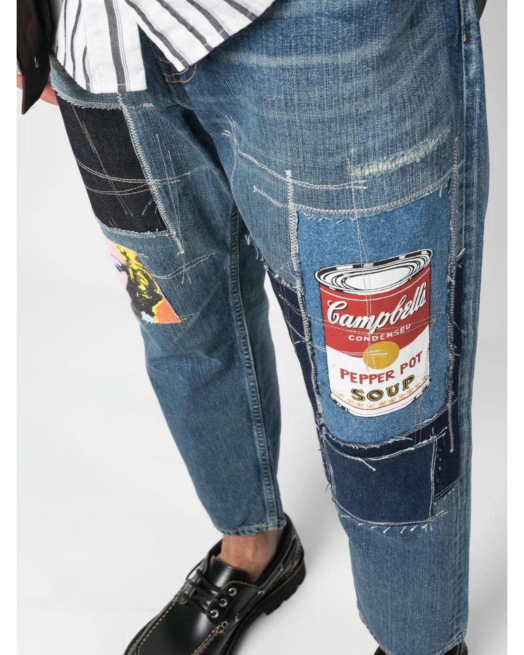Junya Watanabe Jeans Mit Patchwork-Detail in Blue für Herren
