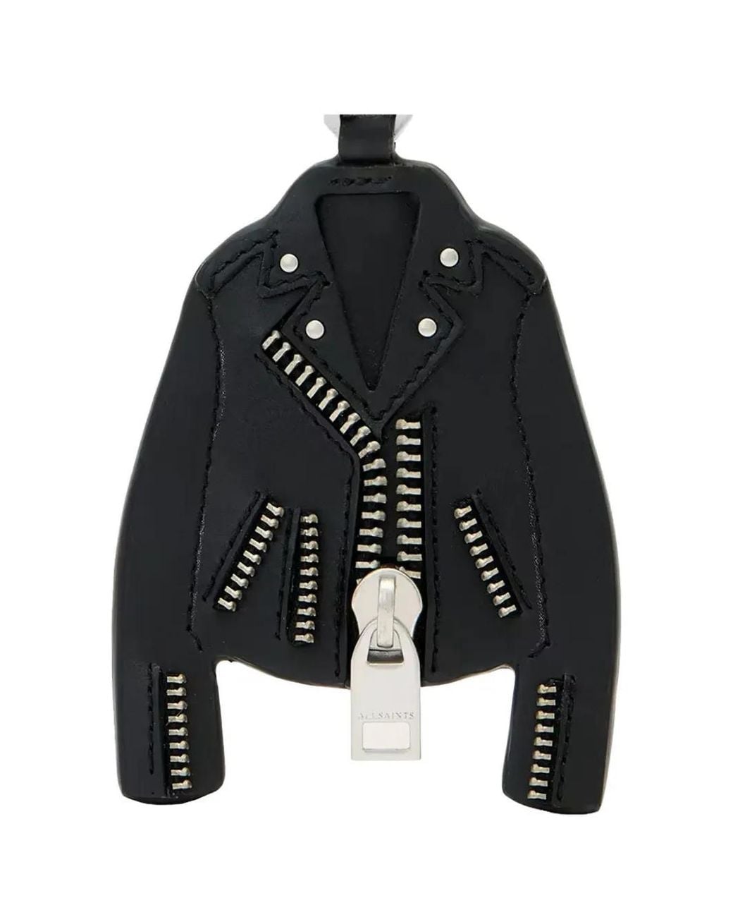 AllSaints Black Balfern Keyring