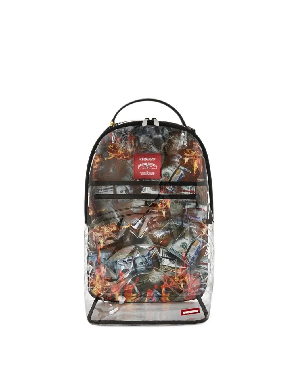 Sprayground Orange Full Of Cash Backpack for men
