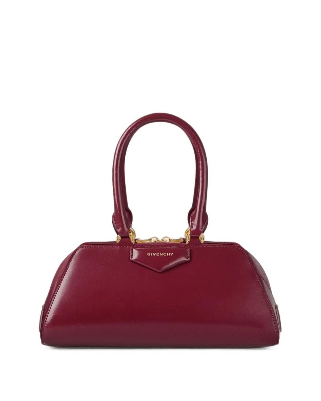Givenchy Purple Mini Sac Antigona East-West En Cuir