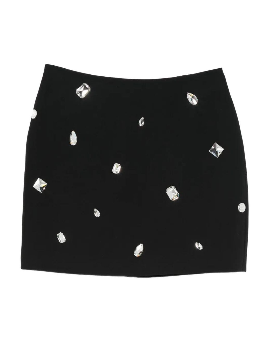 David Koma Black Embellished Mini Skirt