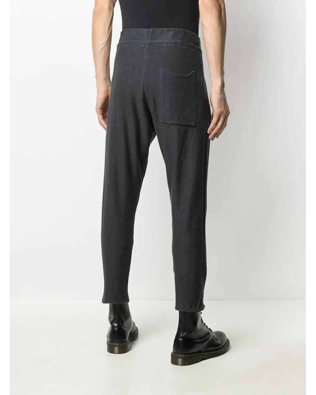 Daniel Andresen Gray Cropped Track Pants for men