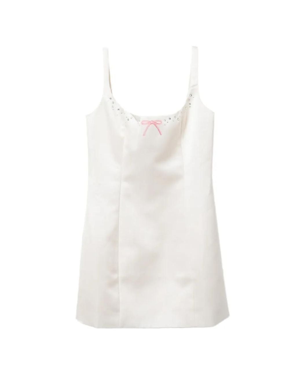 Sandy Liang White Perla Dress