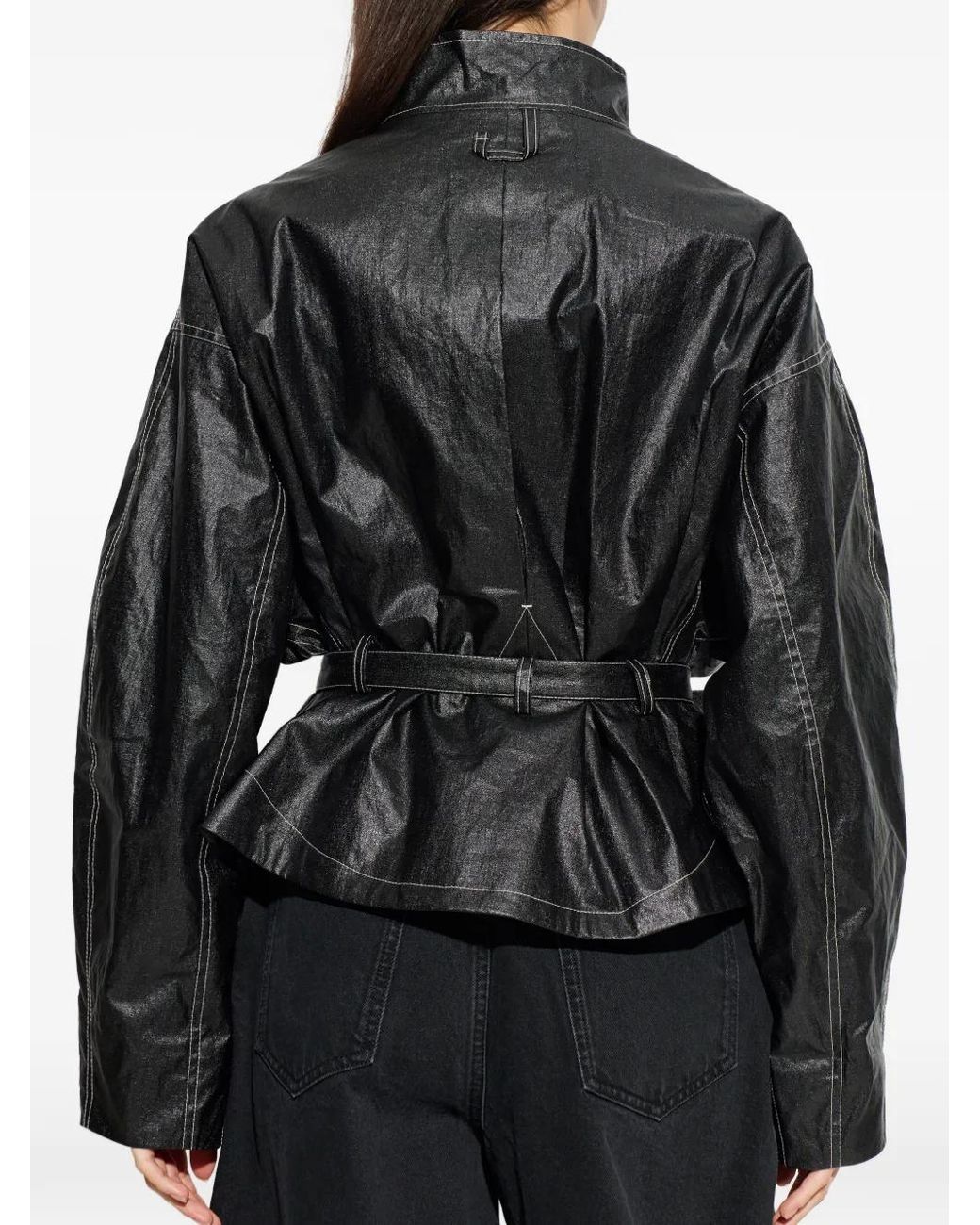 Jacquemus Black Jacke Mit Gürtel