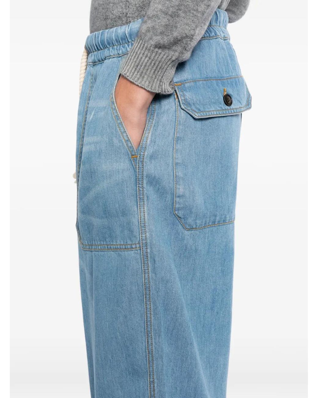 Officine Generale Blue Ferry Denim for men