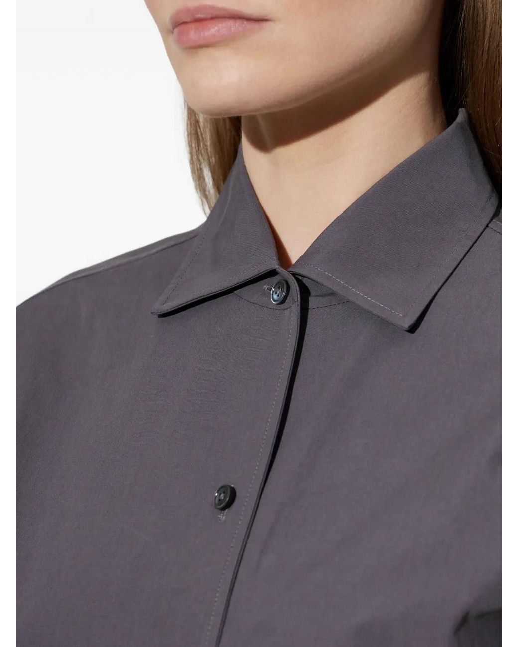 Jil Sander Blue Buttoned Shirt
