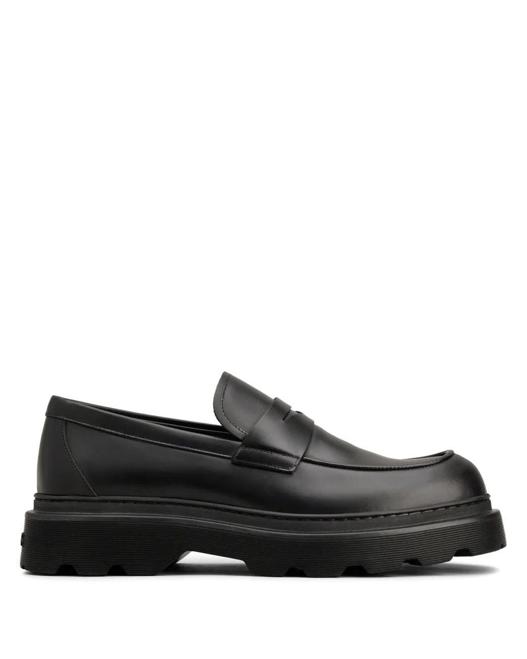 Tod's Black Gommino Leather Loafers for men