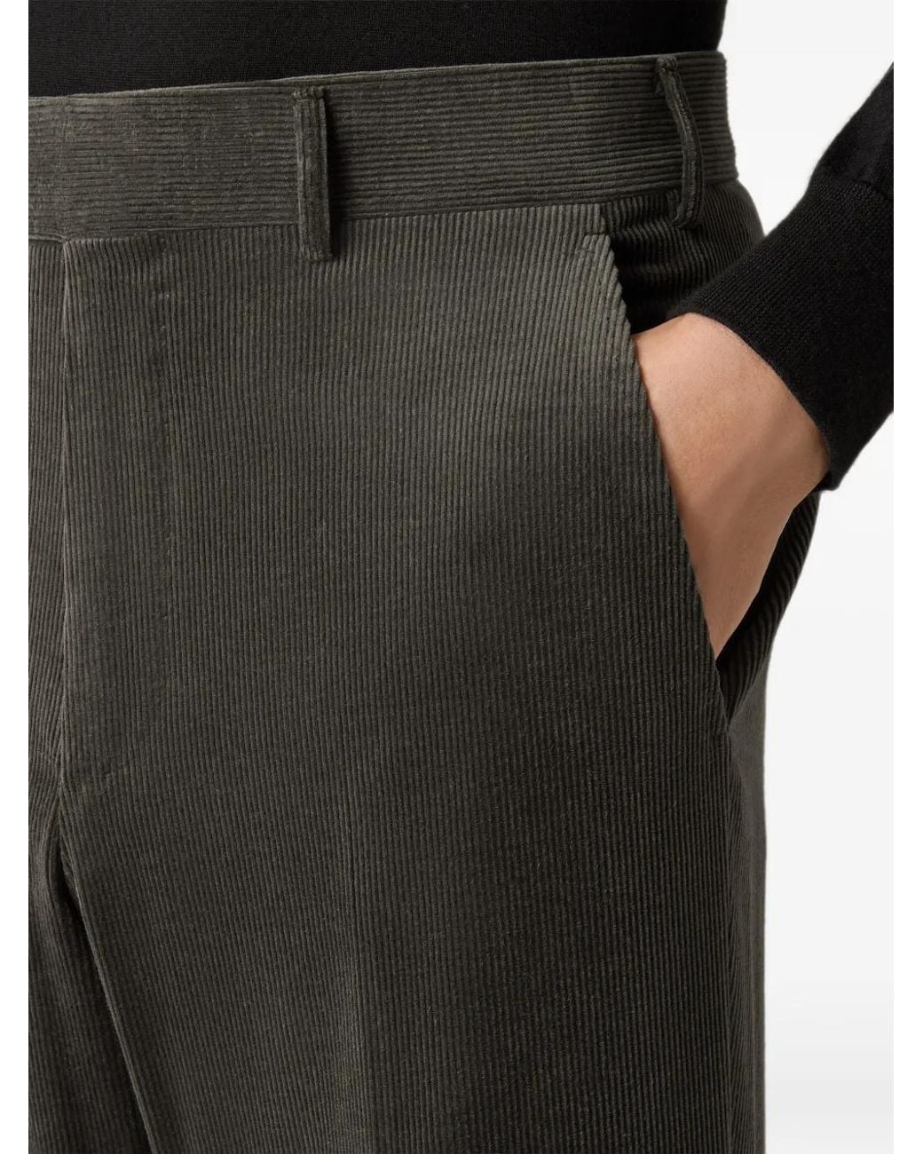 Zegna Black Dark-- Cashco Pants for men
