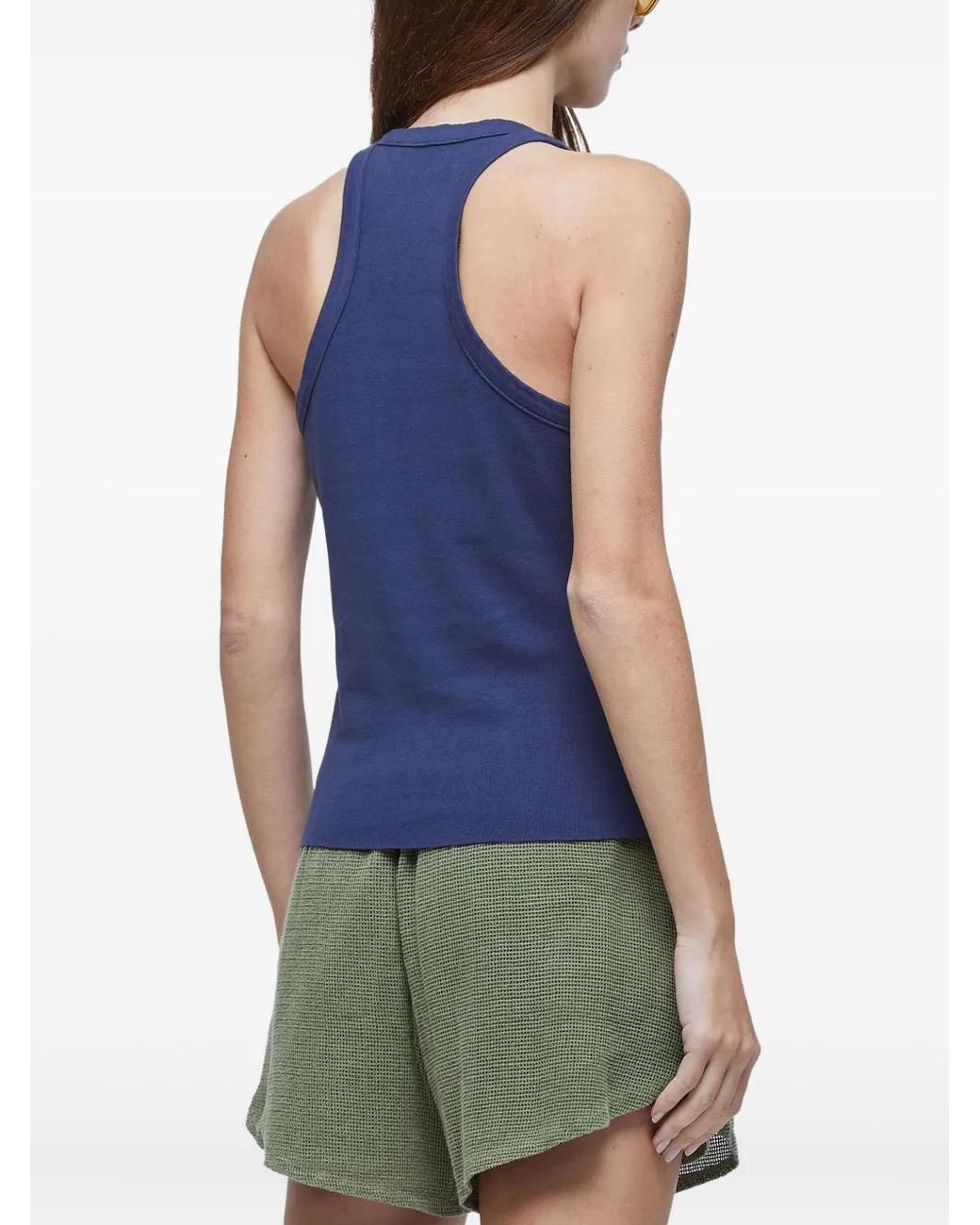 Osklen Blue Racer-Back Top