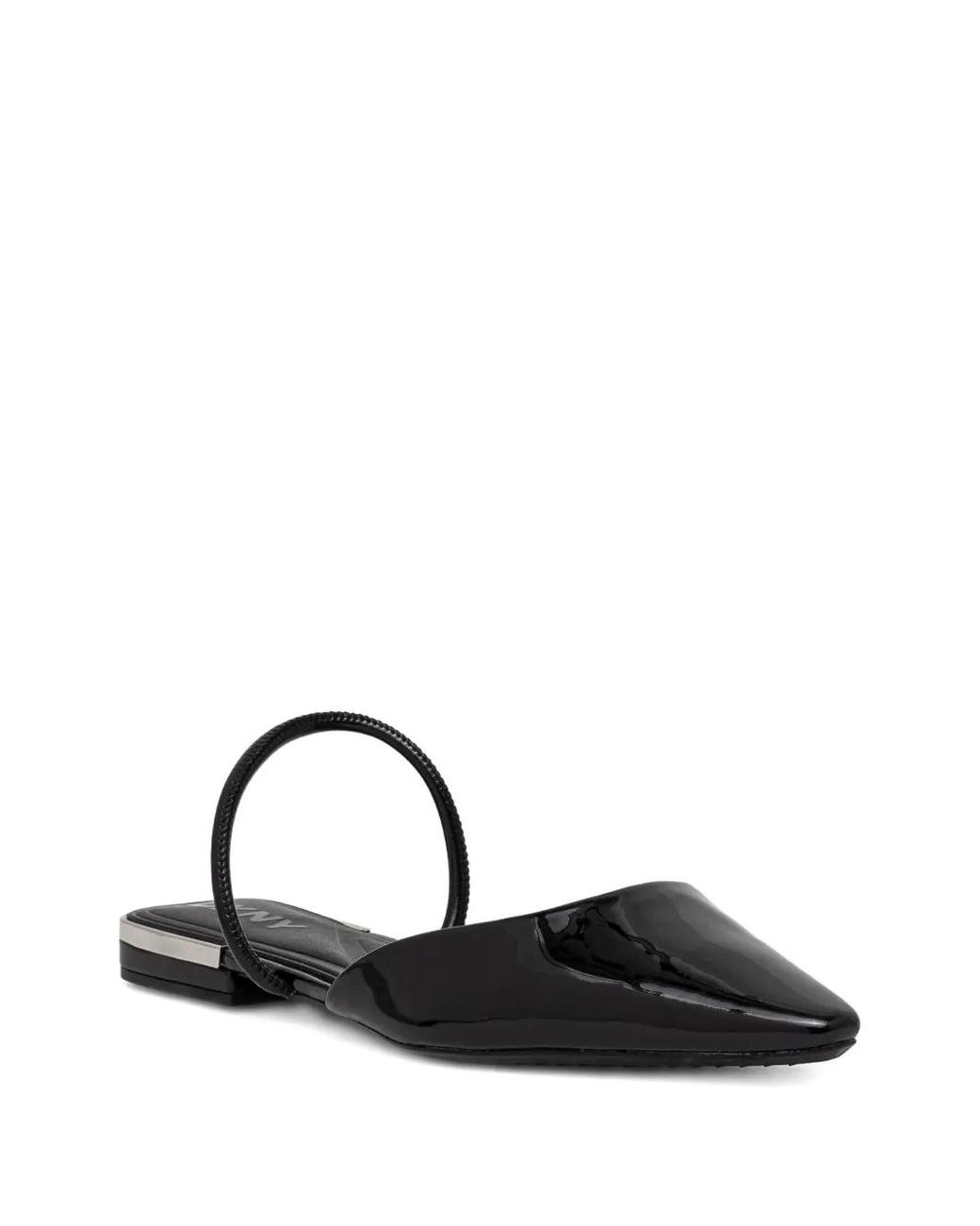 DKNY Black Flat Mules