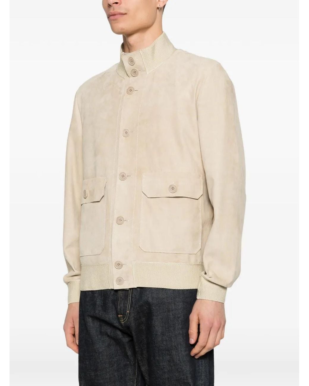 Salvatore Santoro Natural Veste À Poches Boutonnées for men