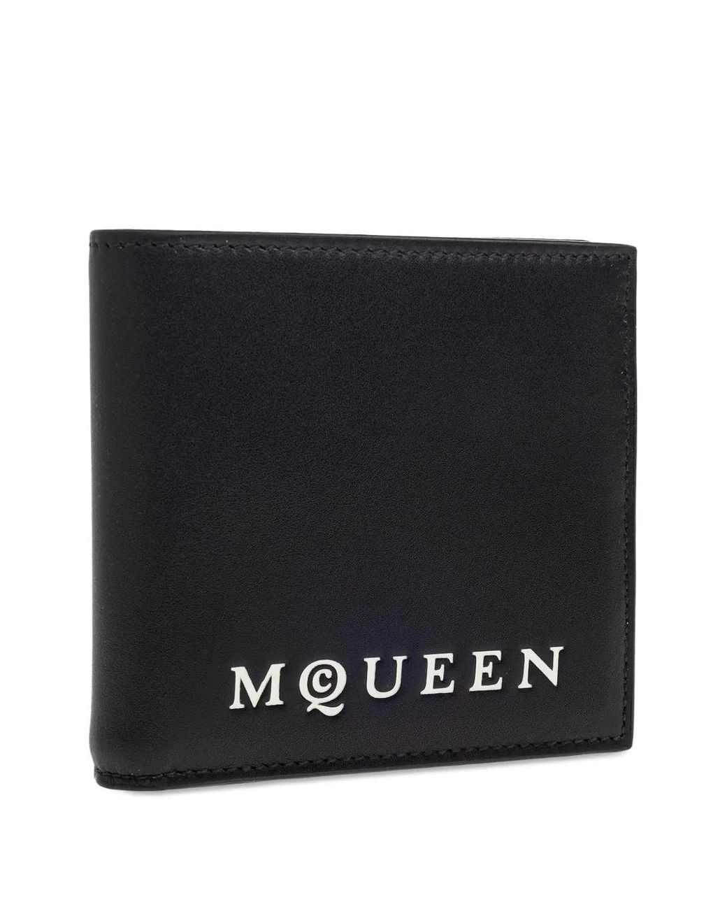 McQueen Black Bifold Wallet for men