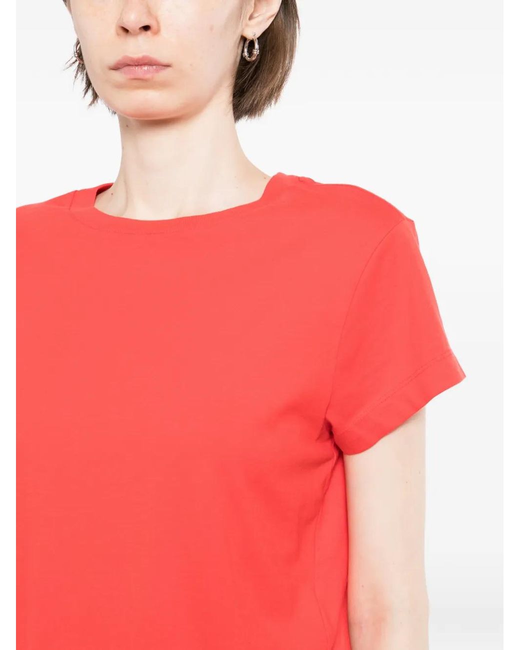 Agolde Red Adine Shrunken T-Shirt