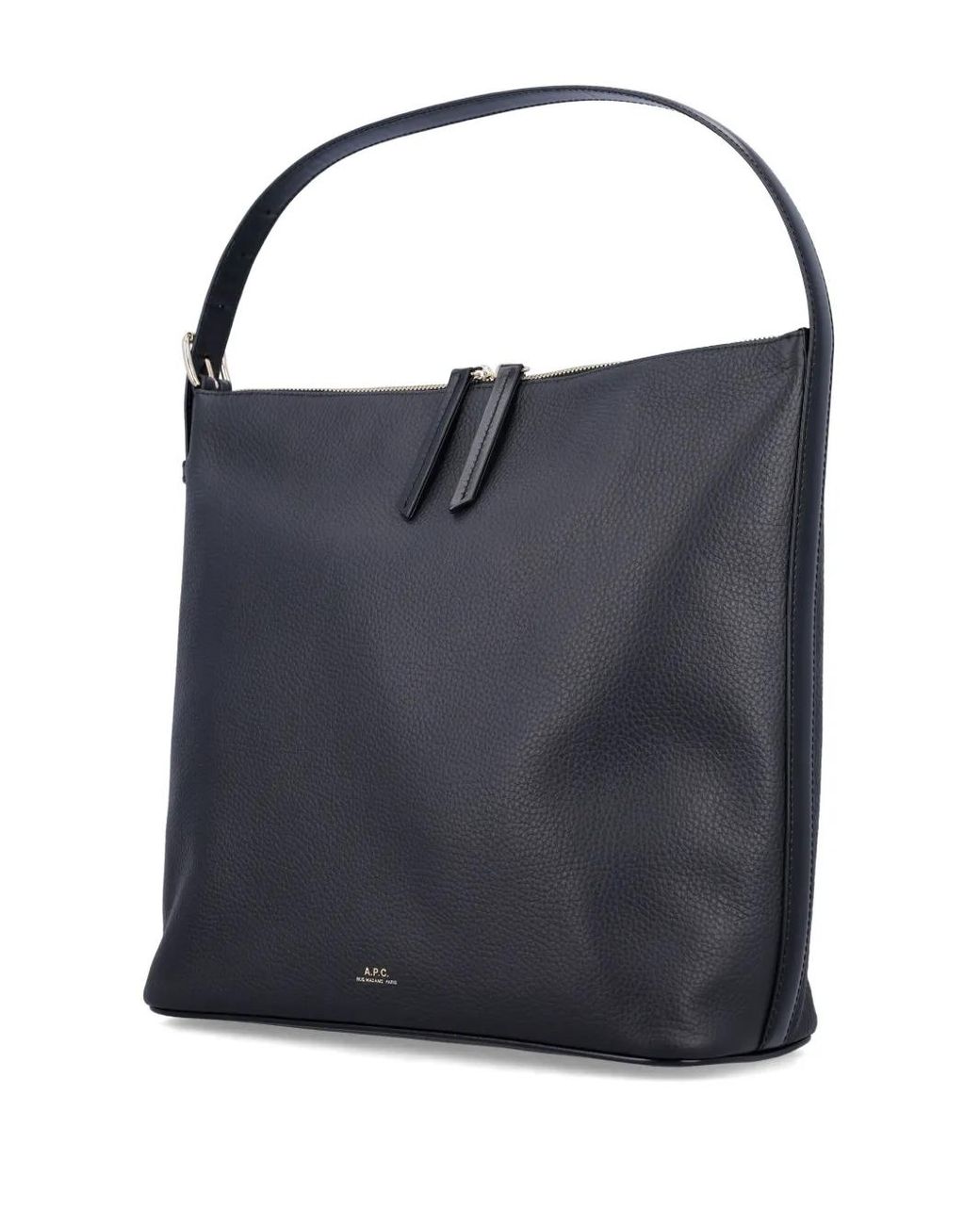 A.P.C. Vera Leren Schoudertas Met Textuur in het Blue