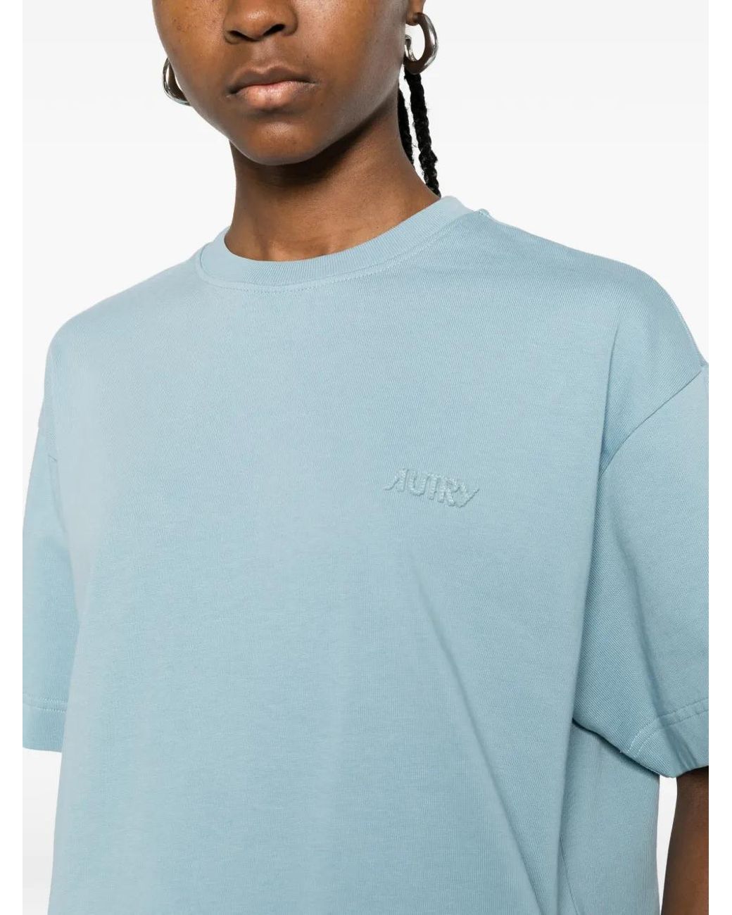 Autry Blue Heavy Jersey Cropped