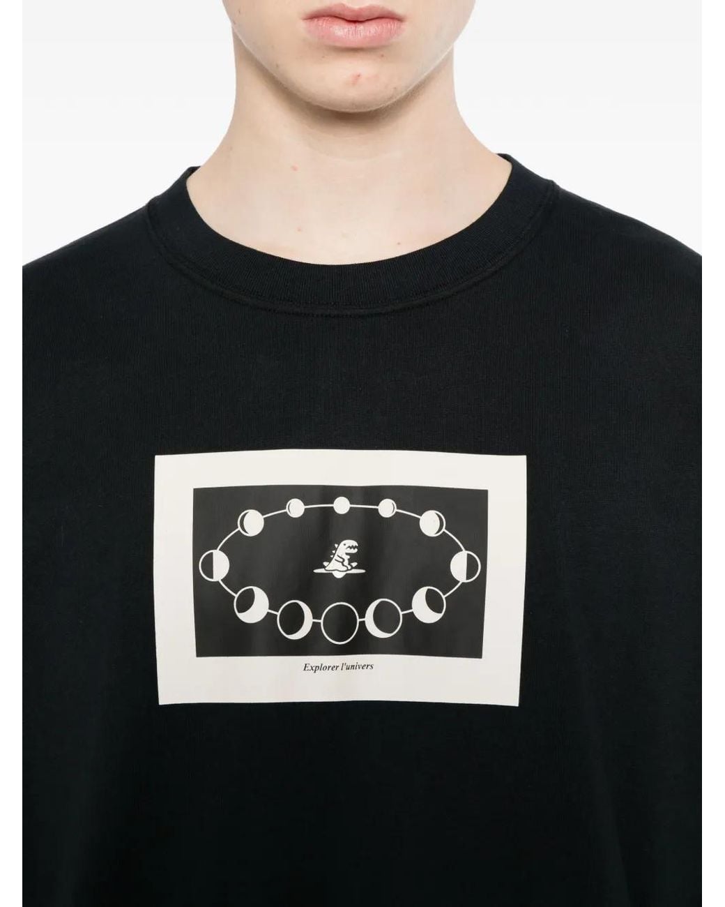 SPORT b. by agnès b. Black Eclipse Dino T-Shirt for men