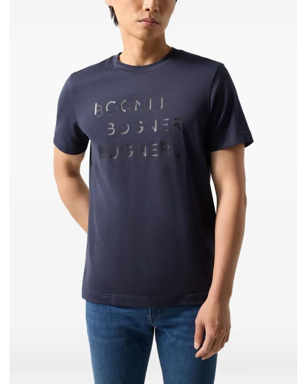 Bogner Blue Ryan Logo-Print T-Shirt for men