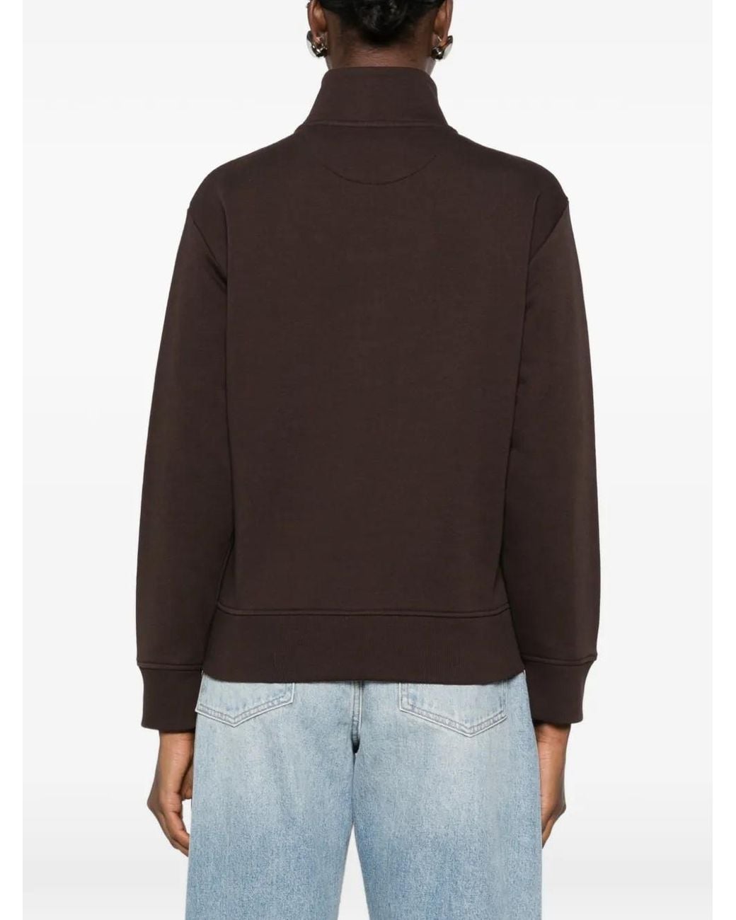 Gant Brown Shield Half-Zip Sweatshirt