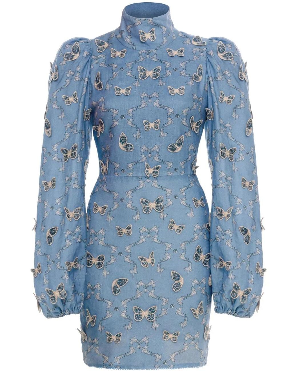 Agua Bendita Blue Guaba Mini Dress