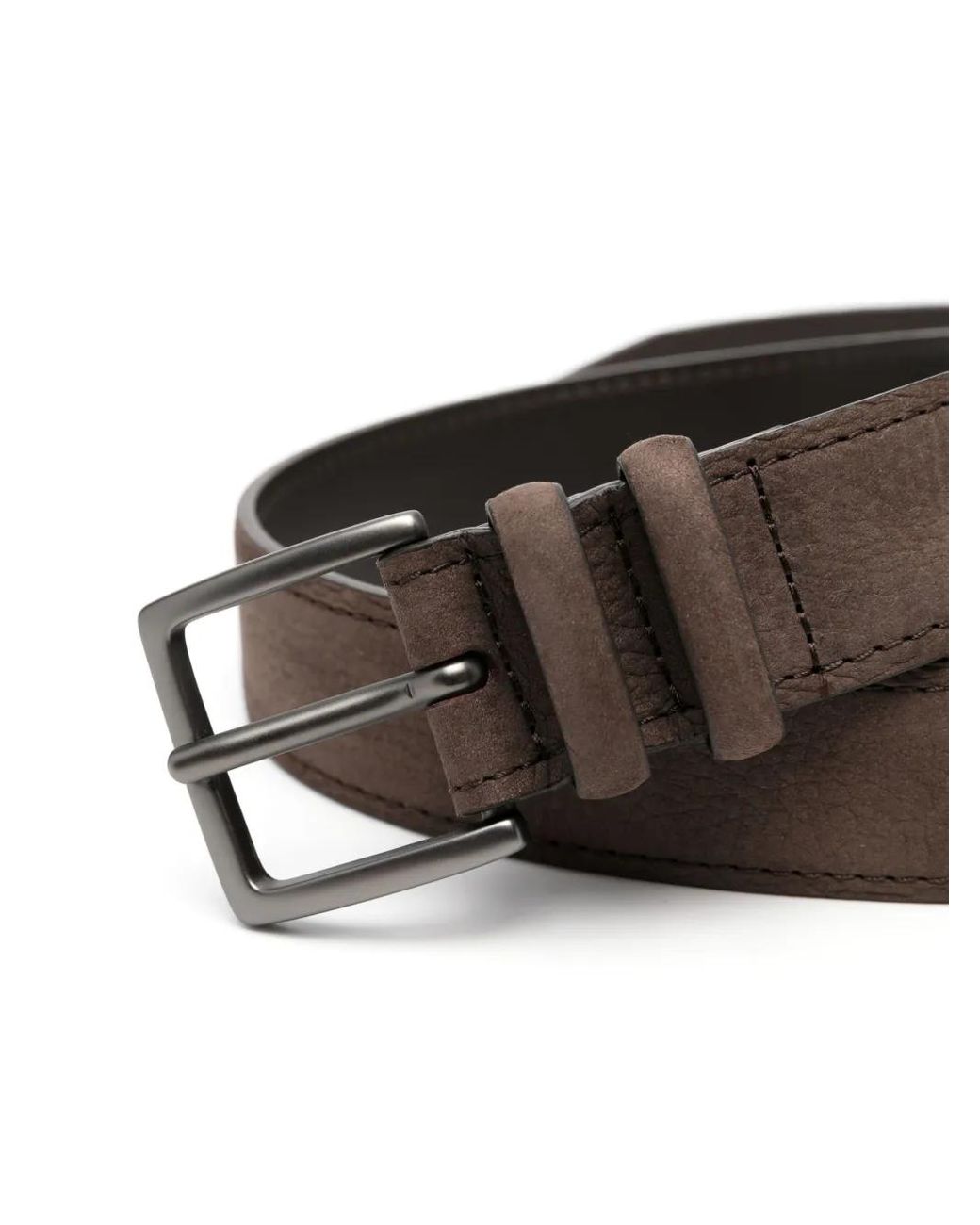Orciani Brown Suede Belt for men