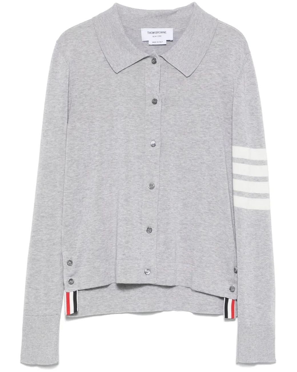 Thom Browne Gray 4Bar Cotton Shirt