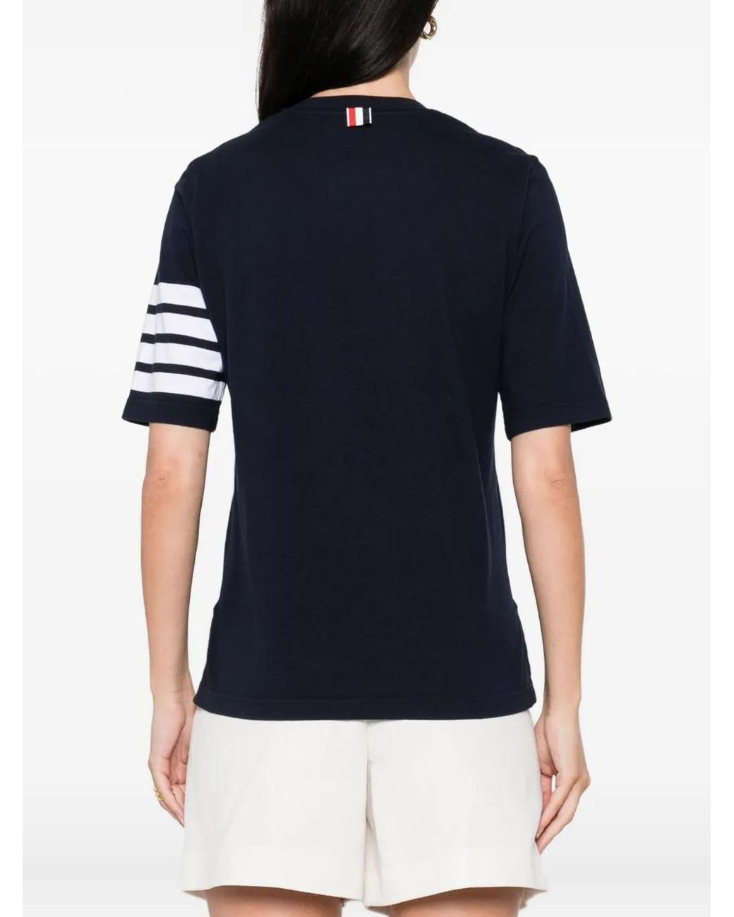 Thom Browne Blue Cotton T-Shirt