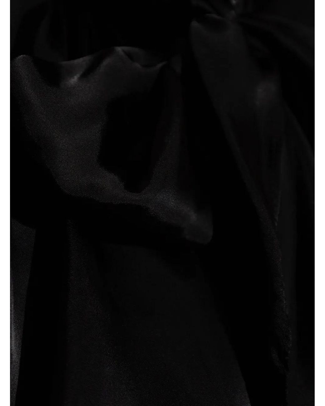 Vetements Black Shoulder-Pads Bow Shirt