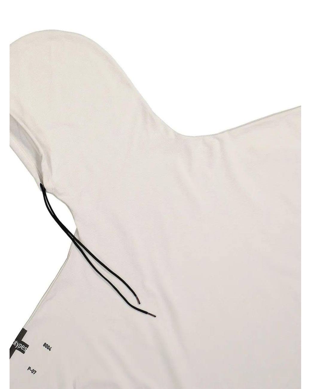 PROTOTYPES White Waffle Twisted Hoodie for men