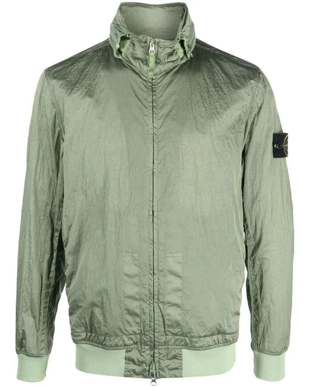 Stone Island Green 41920 Zip-Up Jacket for men