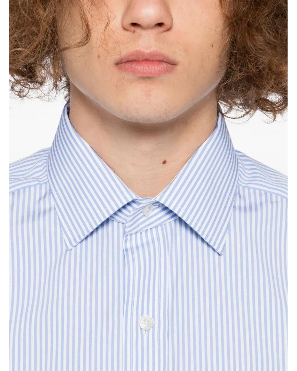 Tom Ford White Striped Shirt for men