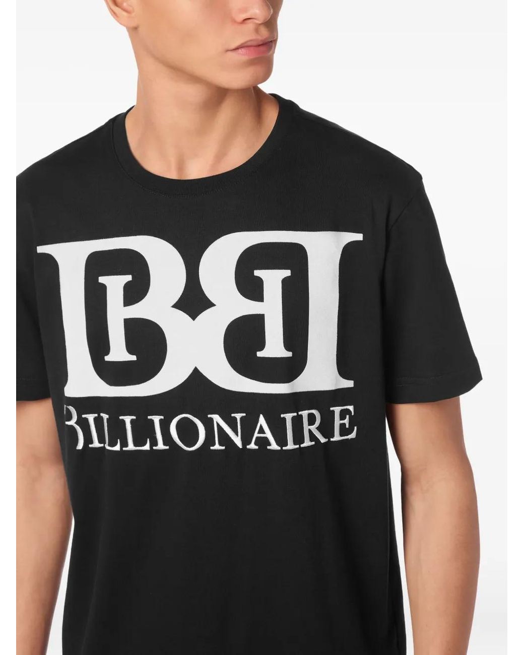 Billionaire Black Logo-Print T-Shirt for men
