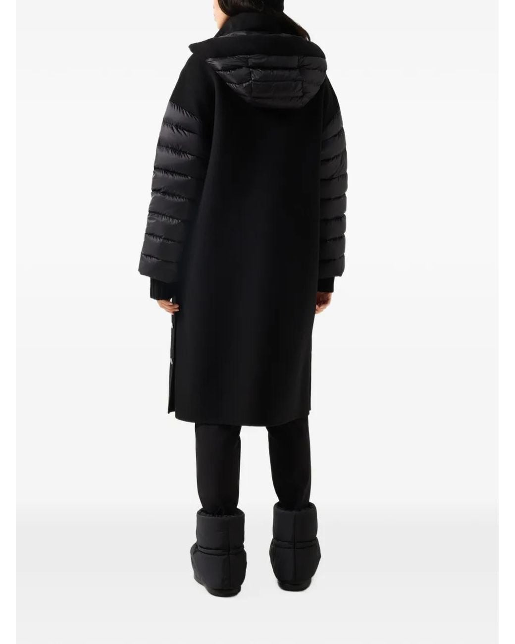 Bogner Black Trisha Panelled Coat