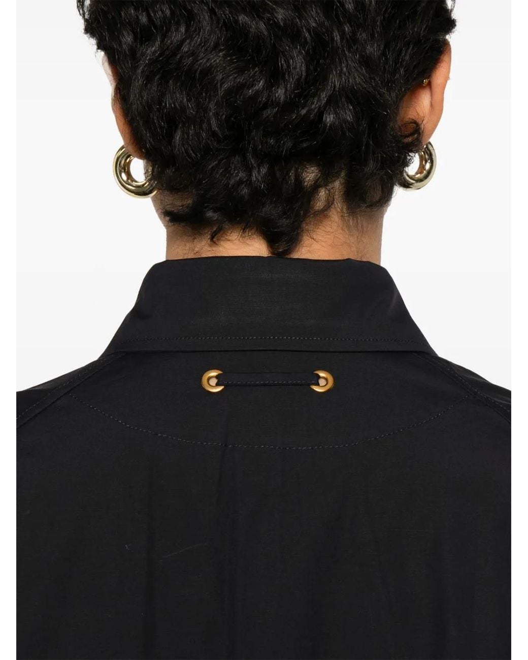 Max Mara Blue Poplin Mini Shirt