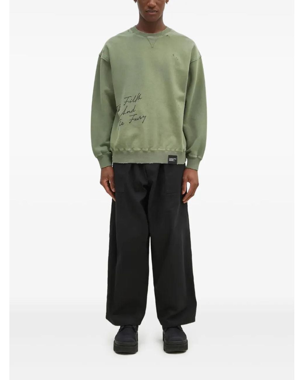 Neighborhood Green Logo-Print Sweatshirt for men