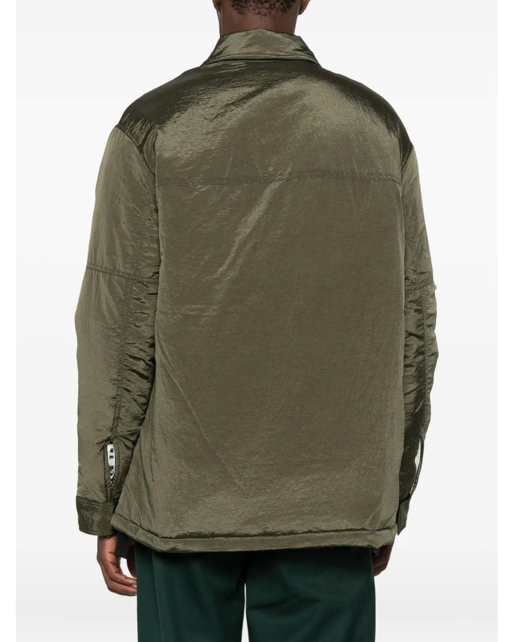 Oamc Peacemaker Green Flap-Pocket Jacket for men