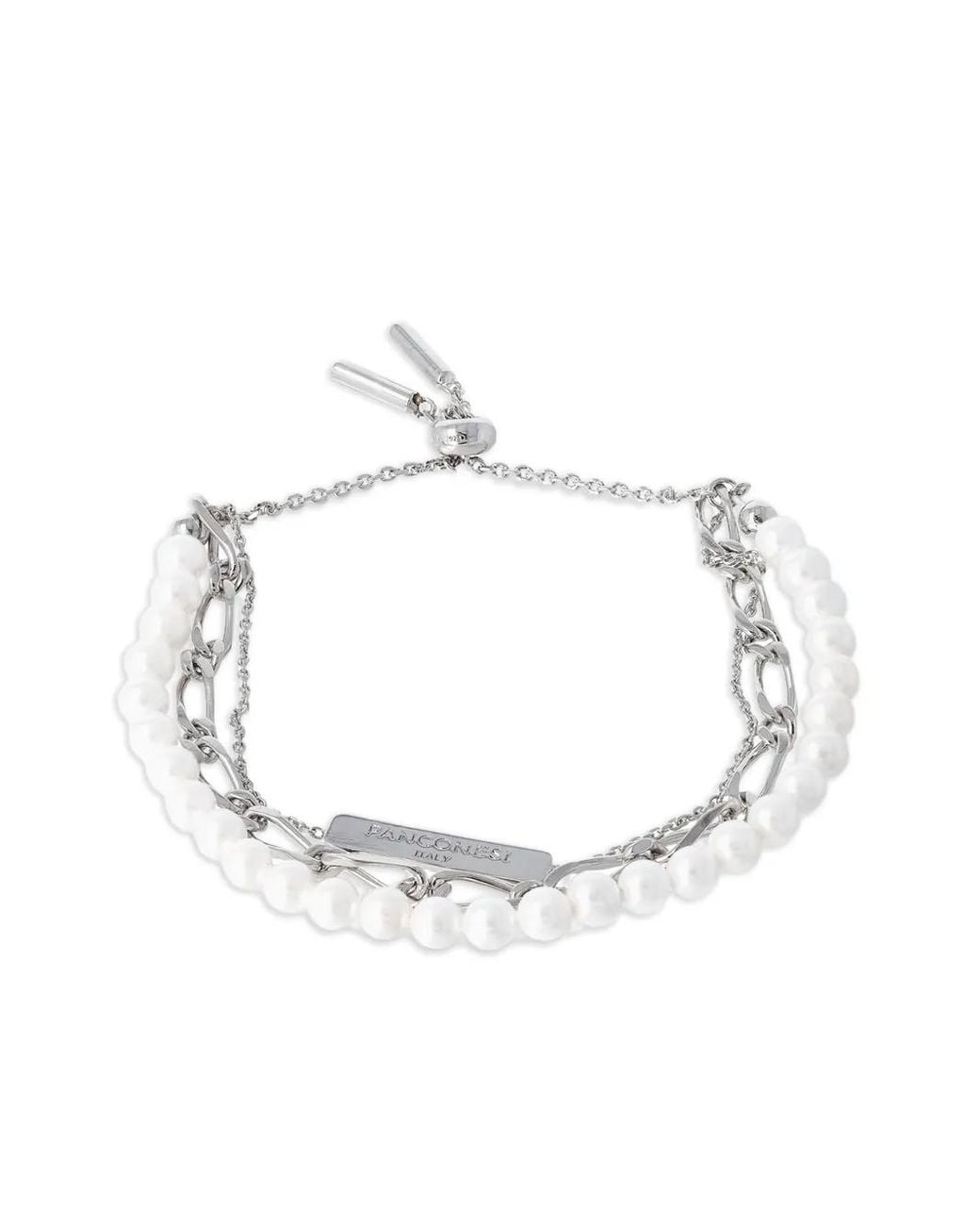 Panconesi Metallic Famiglia Freshwater Pearl Bracelet