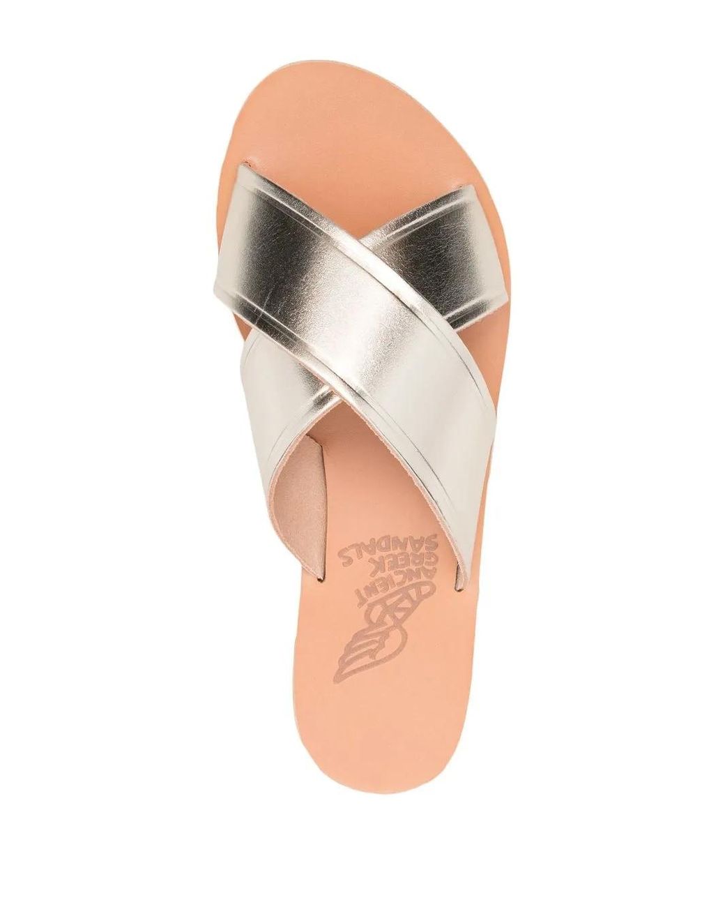 Ancient Greek Sandals Thais Metallic-Effect Sandals