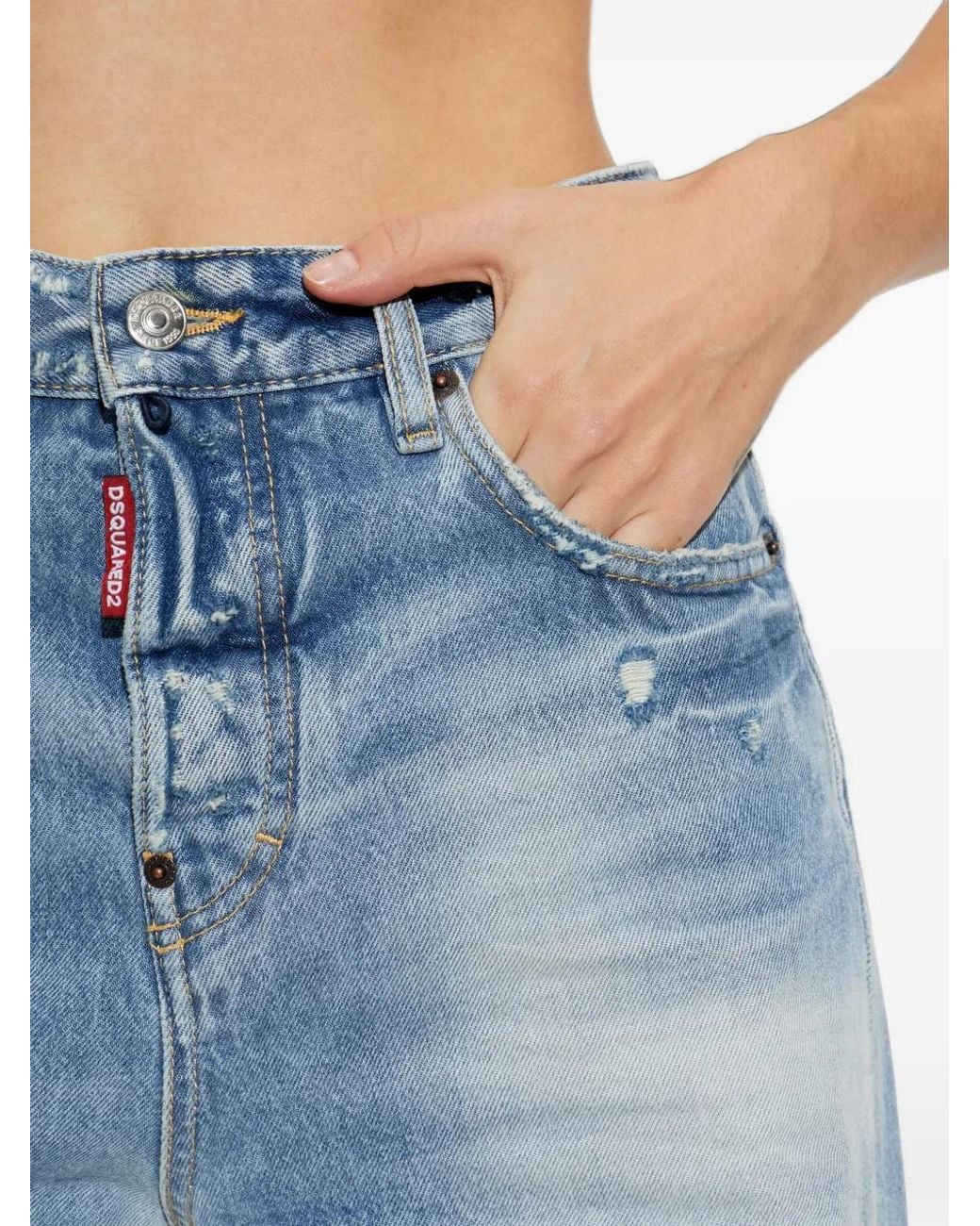 DSquared² Blue Light Faded Jenna Jeans