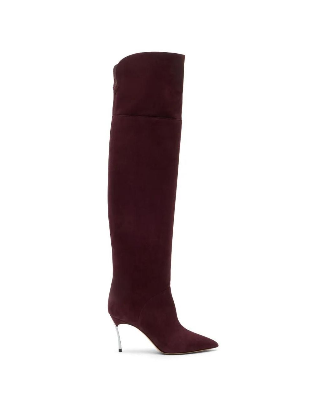 Casadei Purple Blade Corsaro Over-The-Knee Boots