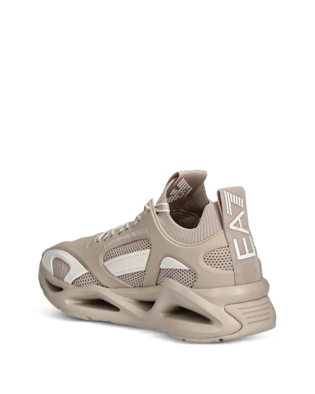 EA7 Natural Cut-Out-Effect Sneakers