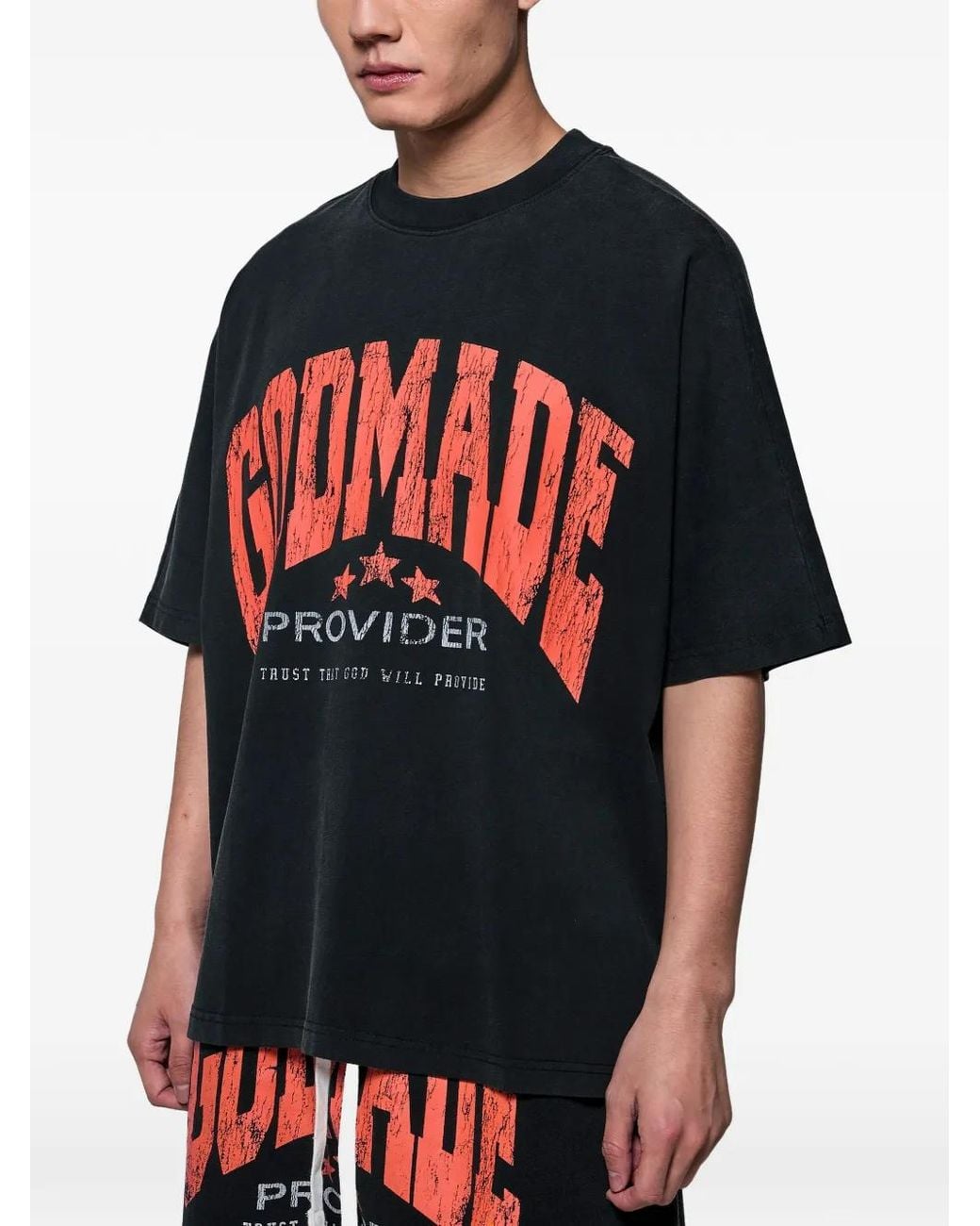GODMADE Red Cotton T-Shirt for men