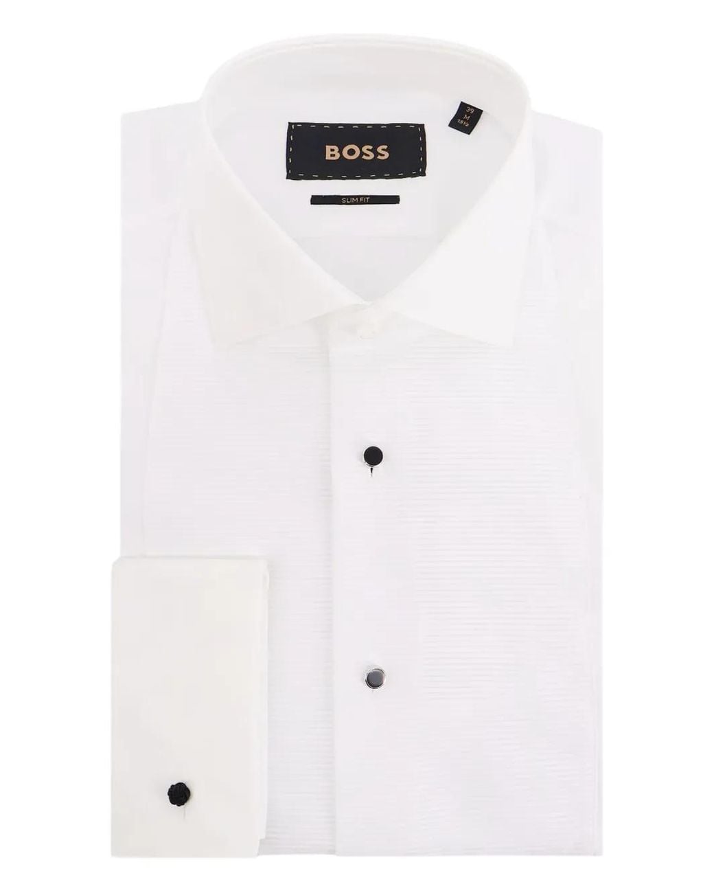 Boss White Button Fastening Shirt for men