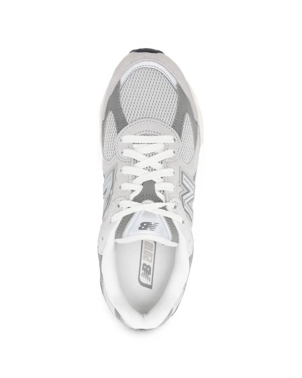New Balance White U2010V1 Leather Mesh Sneakers
